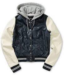 Obey Varsity Lover Navy Blue Faux Leather Jacket Size Navy Blue Leather Jacket Leather Varsity Jackets Navy Leather Jacket