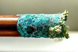How to tell brass water pipes from copper piping. Blue Green Staining On Fixtures Get Water Tested