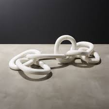 Links Marble Chain Reviews Cb2 Chain Link Chain Decorative Objects