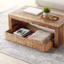 Juliette's modern design and artistic. Water Hyacinth Coffee Table Under Bed Bin The Container Store