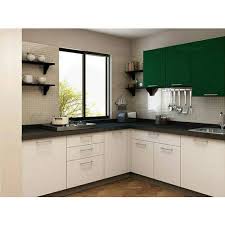 Although the overall design of the assembly line is only one corner more. Plywood L Shape Modular Kitchen Rs 75000 Unit Green India Architect Id 19729480055