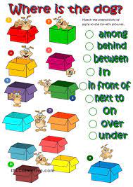 Where S The Dog Prepositions Of Place Prepositions English Prepositions Teaching English