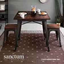 Where to buy two seater dining table set online? Sanctum Solid Wood Dining Table Only 2 Seater Bedandbasics