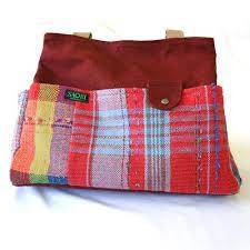 さをり織り a4トートバッグ さをり織り トートバッグ 着物バッグ