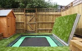 Perfect Way To Use The Back Yard Great For Kids And Fitness D Sunken Trampoline Big Backyard Backyard