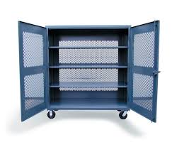 Cabinets and bins provide a place to store and organize frequently used tools and supplies. Storage Cabinet Vb 243 Ca Series Stronghold On Casters Double Door Steel