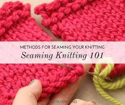This seam lies flat and is easy to do! How To Seam Knitting Allfreeknitting Com