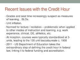 What is a credit hour? Credit Hour Calculations Ppt Download