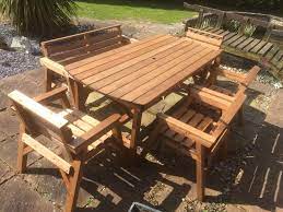 Wooden garden furniture set (6 seater). 6 Table 1 Bench 4 Chairs Solid Wooden Garden Furniture Set Super Sturdy Buy Online In Bermuda At Bermuda Desertcart Com Productid 57520653