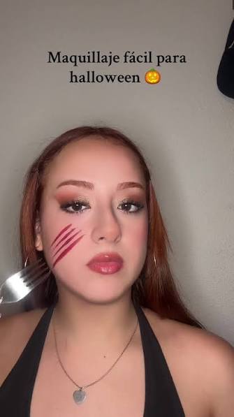 Arañazo Con Tenedor Halloween Maquillaje | TikTok