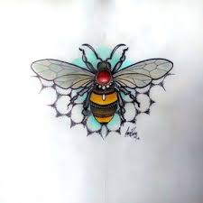 Precious Bee Tattoo Design Bee Tattoo Traditional Tattoo Bee Insect Tattoo