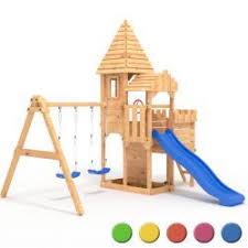 Spielturm Ritterburg Xl150 Lange Rutsche 2x Turme 2x Schaukel Kno In 2020 Ritterburg Spielturm Burg