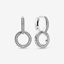 Our pandora earrings collection is an exquisite display of intricate design. Sparkling Double Hoop Earrings Sterling Silver Pandora Us