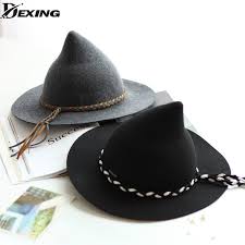 Wool Witch Hats Aliexpress Halloween Style Clothes Witch Hat Diy Cap Girl