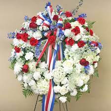 Send fresh, beautiful blooms at prices you'll love! Watkins Wreath Standing Military Tribute Watkins Flowers Of Distinction Raleigh Flowers