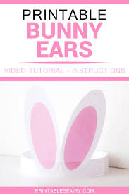 Make your own itty bitty bunny ears headband for easter, along with some happy easter gift tags perfect for sweet treats for family and friends. Free Printable Bunny Ears For Kids The Printables Fairy