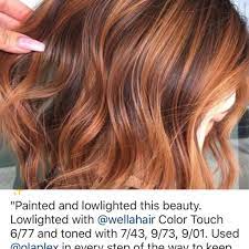 Pin By Maya On Copper Wella Hair Color Hair Color Formulas Hair Color