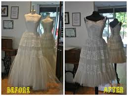 Vintage Wedding Dress Before And After Alteration Result Re Shaped Front Neckline With L Wedding Dress Alterations Wedding Dresses Vintage Dress Alterations