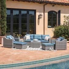 Most sellers of patio furniture love to clear out seasonal items before the next season's inventory comes in. Our Best Patio Furniture Deals Patio Furnishings Wicker Patio Set Outdoor Sectional Furniture