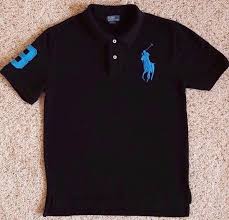 Black And Blue Polo Ralph Lauren Shirt Polo Ralph Lauren Big Pony Polo Shirt Kids Boys Large 14 16 Black Blue Cotton Sz Polo Ralph Lauren Polo Shirt Polo