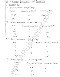 ml aggarwal icse solutions for class 8 maths chapter 10 algebraic expressions and identities a plus topper