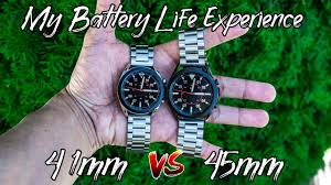 1.4 inches 1.8 inches resolution: Samsung Galaxy Watch 3 Battery Life Charging Test 41mm 247mah Vs 45mm 340mah Youtube