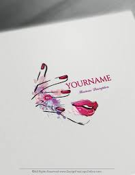 Free Beauty Nails Logo Maker Woman Face Makeup Logo Design Makeup Logo Design Makeup Logo Nail Logo