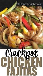 Crockpot Chicken Fajitas Recipe Recipe Healthy Crockpot Recipes Fajita Recipe Dinner Recipes Crockpot