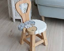 wood stool sheep stool kids sheep stool sitting stool hand etsy kids stool kids chairs hand painted chairs