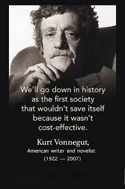 Kurt Vonnegut (1922–2007) was an iconic American writer, known for his  satirical voice, dark humor, and humanist beliefs. His works often explore  themes of free will, the absurdity of war, and the