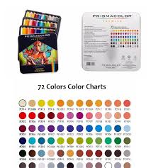 8 Derwent Procolour 72 Chart Prismacolor Color Chart 72
