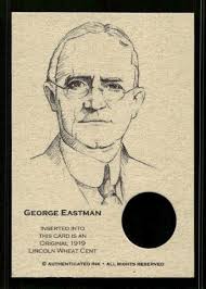 TN0391 GEORGE EASTMAN 1919 Penny Collector Coin Card