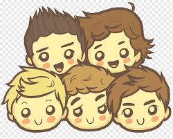 Shop unique one direction face masks designed and sold by independent artists. One Direction Chibi Drawing Anime Direction Food Friendship Cartoon Png Pngwing
