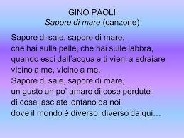 Lt → italiano, inglese, francese → bobby solo → sapore di sale → francese. Il Mare Emanuela Liccardi Ppt Scaricare
