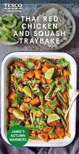 Thai Chicken And Squash Traybake Healthy Recipes Tesco Real Food Recipe Recipes Food Healthy Recipes
