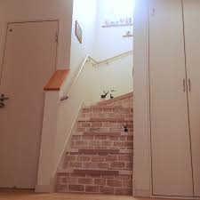 玄関 入り口 階段 100均 セリア 壁紙 などのインテリア実例 2015 03 19 10 24 28 roomclip ルームクリップ セリア 壁紙 インテリア 実例 インテリア