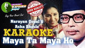 Maya Ta Maya Ho Karaoke With Lyrics Asha Bhosle & Narayan Gopal