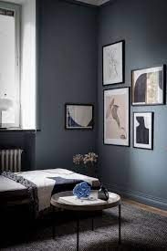 Home Entirely In Blue Coco Lapine Design Minimalistische Wohnzimmer Wohnzimmer Dekor Schlafzimmerfarbe