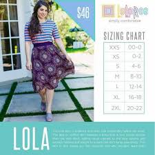 Lularoe Lola Skirt Sizing Chart Lularoe Sizing Skirts