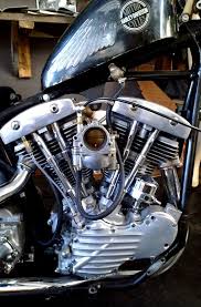1949 Harley Panshovel Chopper Engine Earlier Lower End From A Panhead With Shovel Heads Harley Bobber Harley Bikes Harley
