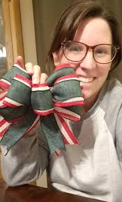 A while back I had posted about this beautiful ribbon that was just too  large for my new space. It took me a while, but I finally got it done. And  thanks