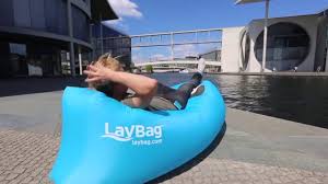 Boy dives into the pool. Portable Camping Lounger Air Sofa Inflatable Sleeping Bag Beach Hangout Lazy Bed Youtube
