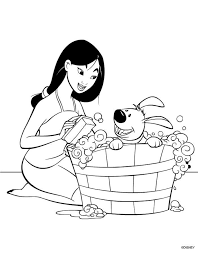 Printable Mulan Coloring Pages In 2020 Puppy Coloring Pages Disney Coloring Pages Dog Coloring Page