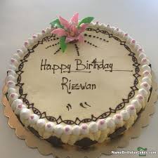 Happy Birthday Rizwan Video And Images Happy Birthday Cake Images Happy Birthday Cake Photo Happy Birthday Cakes