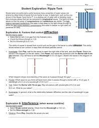 Ionic bonds just like students sharing markers, atoms sometimes share or. Student Exploration Ripple Tank
