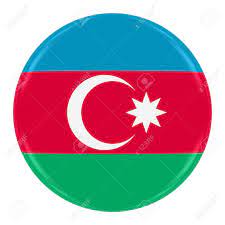 En el centro de la franja roja, se colocan una media luna blanca y una estrella de ocho puntas. Insignia De Bandera De Azerbaiyan Bandera De Boton De Azerbaiyan Aislado En Blanco Fotos Retratos Imagenes Y Fotografia De Archivo Libres De Derecho Image 55620160