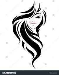 Free Online Vector And Photo Editing Using The Illustration Of Women Vector In Shutterstock Editor Find In 2020 Hair Illustration Female Face Drawing Long Hair Women