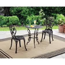 Better Homes And Gardens Rose 3 Piece Outdoor Bistro Set Walmart Com Outdoor Bistro Set Bistro Patio Set Outdoor Furniture Sets