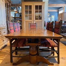 Hickory 60 inch rectangle dining set. Sold Antique Dining Table And Set Of 8 Old Hickory Furniture Co Chairs 96 L Housatonic Trading Co