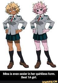 Maybe you would like to learn more about one of these? Mina Is Even Sexier In Her Quirkless Form Best 1a Girl Ifunny Black Anime Characters My Hero Academia My Hero Academia Episodes